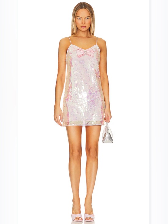 LoveShackFancy Dresses & Skirts - LoveShackFancy Kumi Sequin Statement Dress in Iridescent Pink